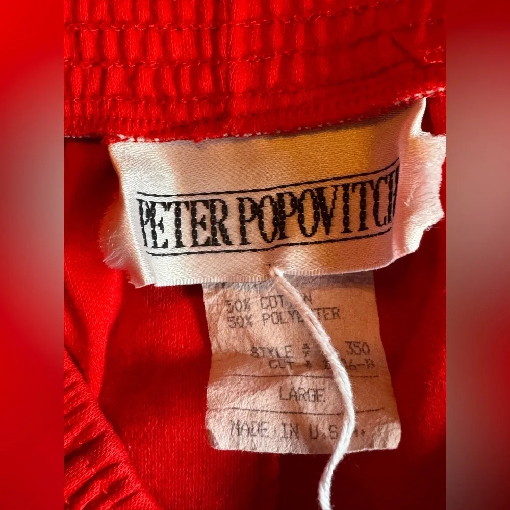 Peter Popovitch vintage vibrant red skirt with stretch L - Picture 5 of 5